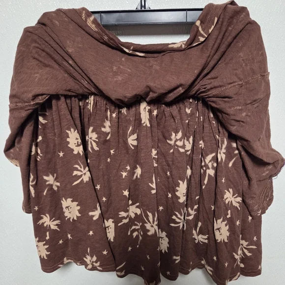 Torrid Brown Tropical Tiered Skort - Picture 3 of 6